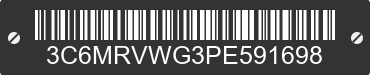 2023 RAM ProMaster 3500 3C6MRVWG3PE591698 VIN decoded