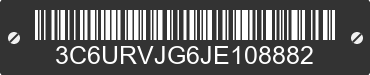 2018 RAM Promaster 3500 3C6URVJG6JE108882 VIN decoded