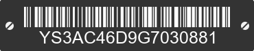 1986 SAAB 900 YS3AC46D9G7030881 VIN decoded