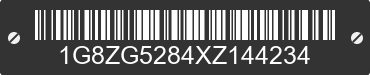 1999 SATURN SL1 1G8ZG5284XZ144234 VIN decoded
