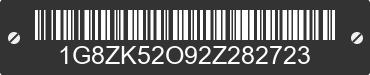 2002 SATURN SL2 1G8ZK52O92Z282723 VIN decoded