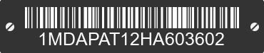 2017 SHORELAND'R ShoreLand'r 1MDAPAT12HA603602 VIN decoded