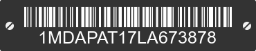 2020 SHORELAND'R ShoreLand'r 1MDAPAT17LA673878 VIN decoded