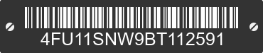 2011 SOUTHWEST/TCP Southwest/TCP 4FU11SNW9BT112591 VIN decoded