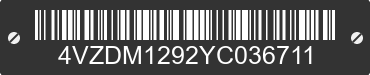 2000 SPARTAN MOTORS CHASSIS Alpine 4VZDM1292YC036711 VIN decoded