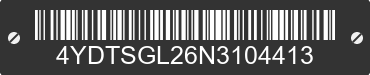 2022 SPRINGDALE Springdale 4YDTSGL26N3104413 VIN decoded