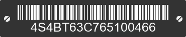 2006 SUBARU Baja 4S4BT63C765100466 VIN decoded