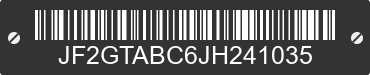 2018 SUBARU Crosstrek JF2GTABC6JH241035 VIN decoded