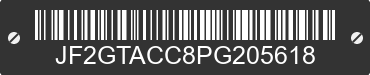 2023 SUBARU Crosstrek JF2GTACC8PG205618 VIN decoded