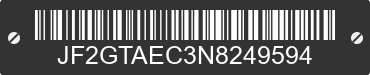 2022 SUBARU Crosstrek JF2GTAEC3N8249594 VIN decoded