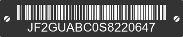 2025 SUBARU Crosstrek JF2GUABC0S8220647 VIN decoded