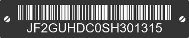 2025 SUBARU Crosstrek JF2GUHDC0SH301315 VIN decoded