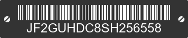 2025 SUBARU Crosstrek JF2GUHDC8SH256558 VIN decoded