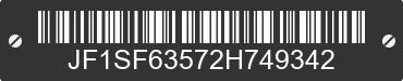 2002 SUBARU Forester JF1SF63572H749342 VIN decoded