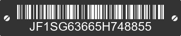 2005 SUBARU Forester JF1SG63665H748855 VIN decoded