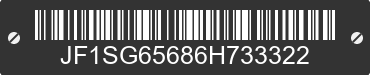 2006 SUBARU Forester JF1SG65686H733322 VIN decoded