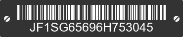 2006 SUBARU Forester JF1SG65696H753045 VIN decoded