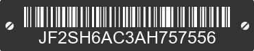 2010 SUBARU Forester JF2SH6AC3AH757556 VIN decoded
