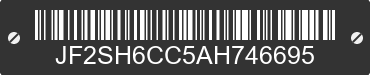 2010 SUBARU Forester JF2SH6CC5AH746695 VIN decoded