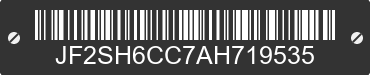 2010 SUBARU Forester JF2SH6CC7AH719535 VIN decoded