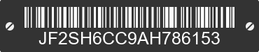 2010 SUBARU Forester JF2SH6CC9AH786153 VIN decoded