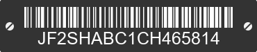 2012 SUBARU Forester JF2SHABC1CH465814 VIN decoded