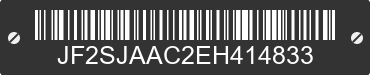 2014 SUBARU Forester JF2SJAAC2EH414833 VIN decoded
