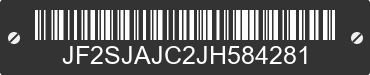 2018 SUBARU Forester JF2SJAJC2JH584281 VIN decoded