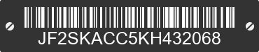 2019 SUBARU Forester JF2SKACC5KH432068 VIN decoded