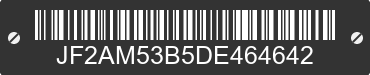 1983 SUBARU GL JF2AM53B5DE464642 VIN decoded