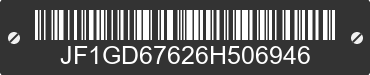 2006 SUBARU Impreza JF1GD67626H506946 VIN decoded