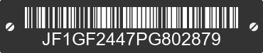 1993 SUBARU Impreza JF1GF2447PG802879 VIN decoded