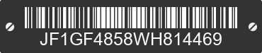 1998 SUBARU Impreza JF1GF4858WH814469 VIN decoded