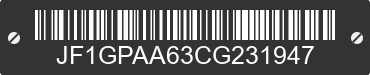 2012 SUBARU Impreza JF1GPAA63CG231947 VIN decoded