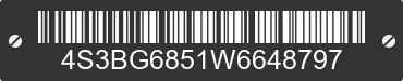 1998 SUBARU Legacy 4S3BG6851W6648797 VIN decoded