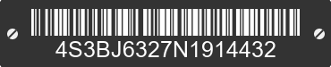1992 SUBARU Legacy 4S3BJ6327N1914432 VIN decoded