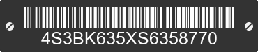 1995 SUBARU Legacy 4S3BK635XS6358770 VIN decoded