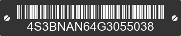 2016 SUBARU Legacy 4S3BNAN64G3055038 VIN decoded