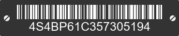 2005 SUBARU Outback 4S4BP61C357305194 VIN decoded