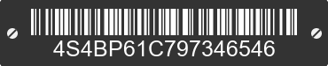 2009 SUBARU Outback 4S4BP61C797346546 VIN decoded