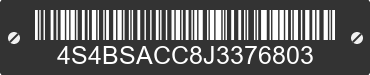 2018 SUBARU Outback 4S4BSACC8J3376803 VIN decoded