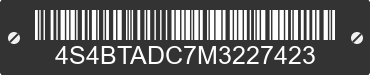 2021 SUBARU Outback 4S4BTADC7M3227423 VIN decoded