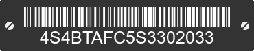 2025 SUBARU Outback 4S4BTAFC5S3302033 VIN decoded
