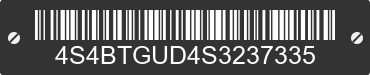 2025 SUBARU Outback 4S4BTGUD4S3237335 VIN decoded