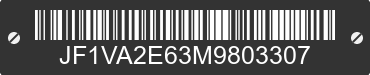 2021 SUBARU WRX JF1VA2E63M9803307 VIN decoded