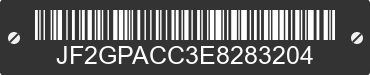 2014 SUBARU XV CrossTrek JF2GPACC3E8283204 VIN decoded