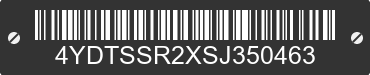 2025 SUNSET TRAIL Sunset Trail 4YDTSSR2XSJ350463 VIN decoded