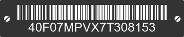 2007 TALBERT TALBERT 40F07MPVX7T308153 VIN decoded
