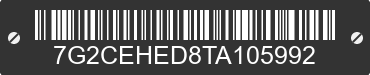 2026 TESLA Cybertruck 7G2CEHED8TA105992 VIN decoded