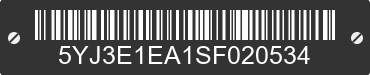 2025 TESLA Model 3 5YJ3E1EA1SF020534 VIN decoded